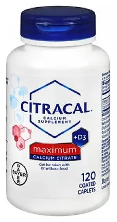 Citracal Maximum Plus D3 — Retailer formula · 120 caplets packaging