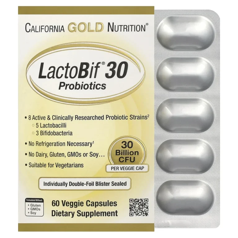 California Gold Nutrition LactoBif 30 — product packaging