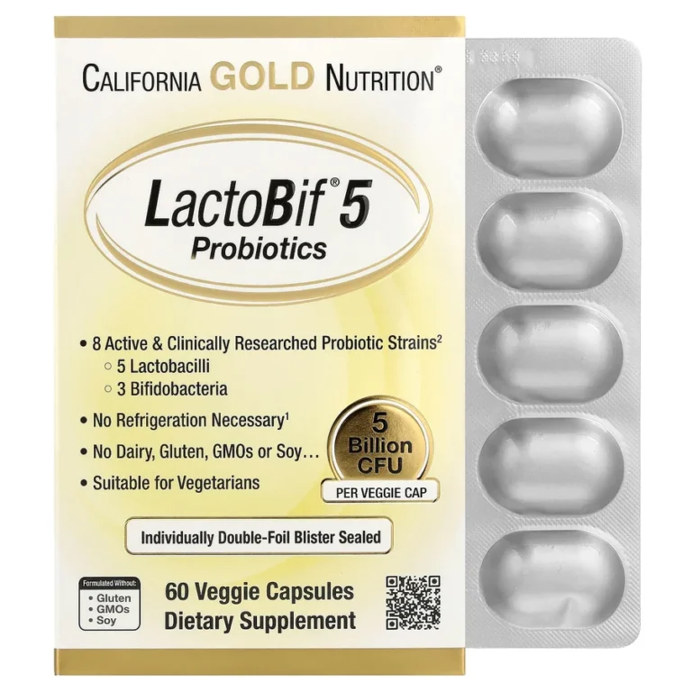 California Gold Nutrition LactoBif 5 — product packaging