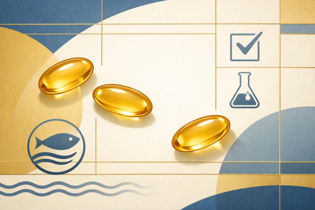 Editorial cover art for California Gold Nutrition Omega-3 Premium Fish Oil