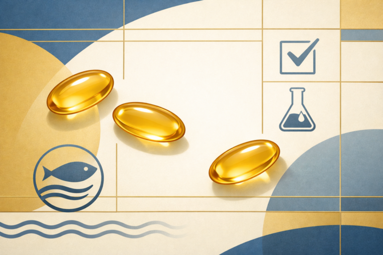 Editorial cover art for California Gold Nutrition Omega-3 Premium Fish Oil