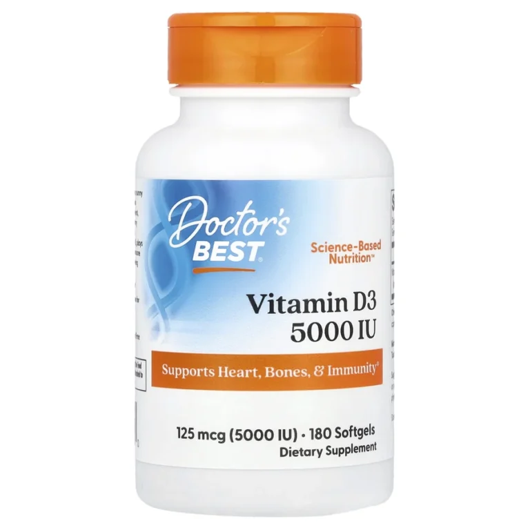 Doctor's Best Vitamin D3 5000 IU — product packaging