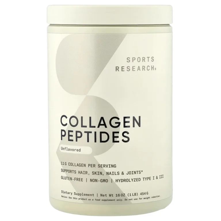 Sports Research Collagen Peptides Unflavored — product packaging