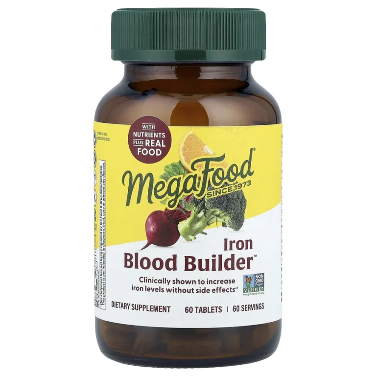 MegaFood Blood Builder Iron 60 Tablets — product packaging