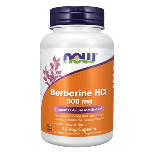 NOW Berberine HCl 500 mg — product packaging