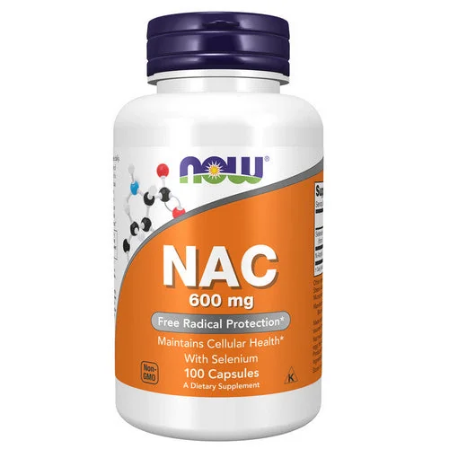 NOW NAC 600 mg — product packaging