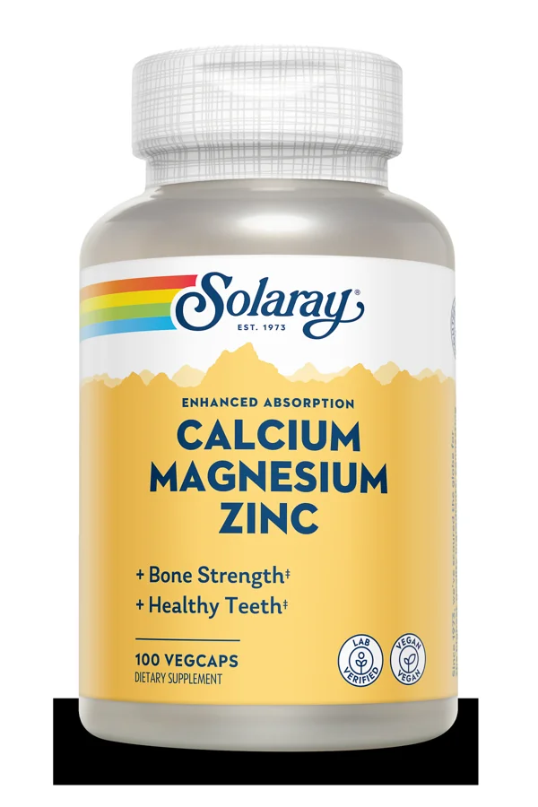 Solaray Calcium, Magnesium, Zinc — product packaging