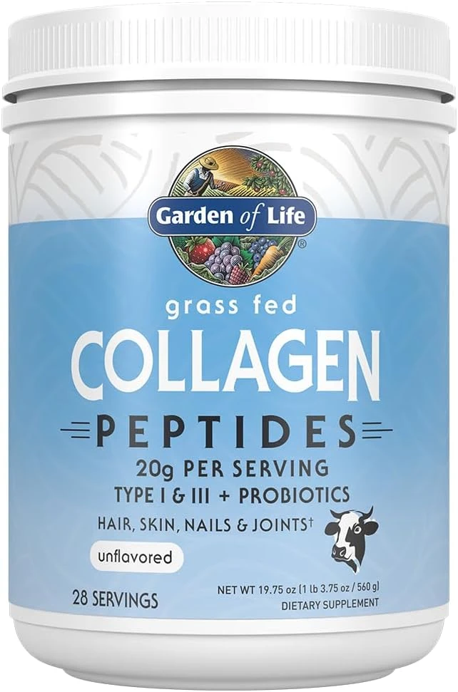 Garden of Life Grass Fed Collagen Peptides 2 Garden of Life Grass Fed Collagen Peptides - manufacturer Supplement Facts panel