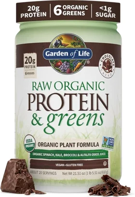 Garden of Life Raw Organic Protein & Greens - matched product packaging